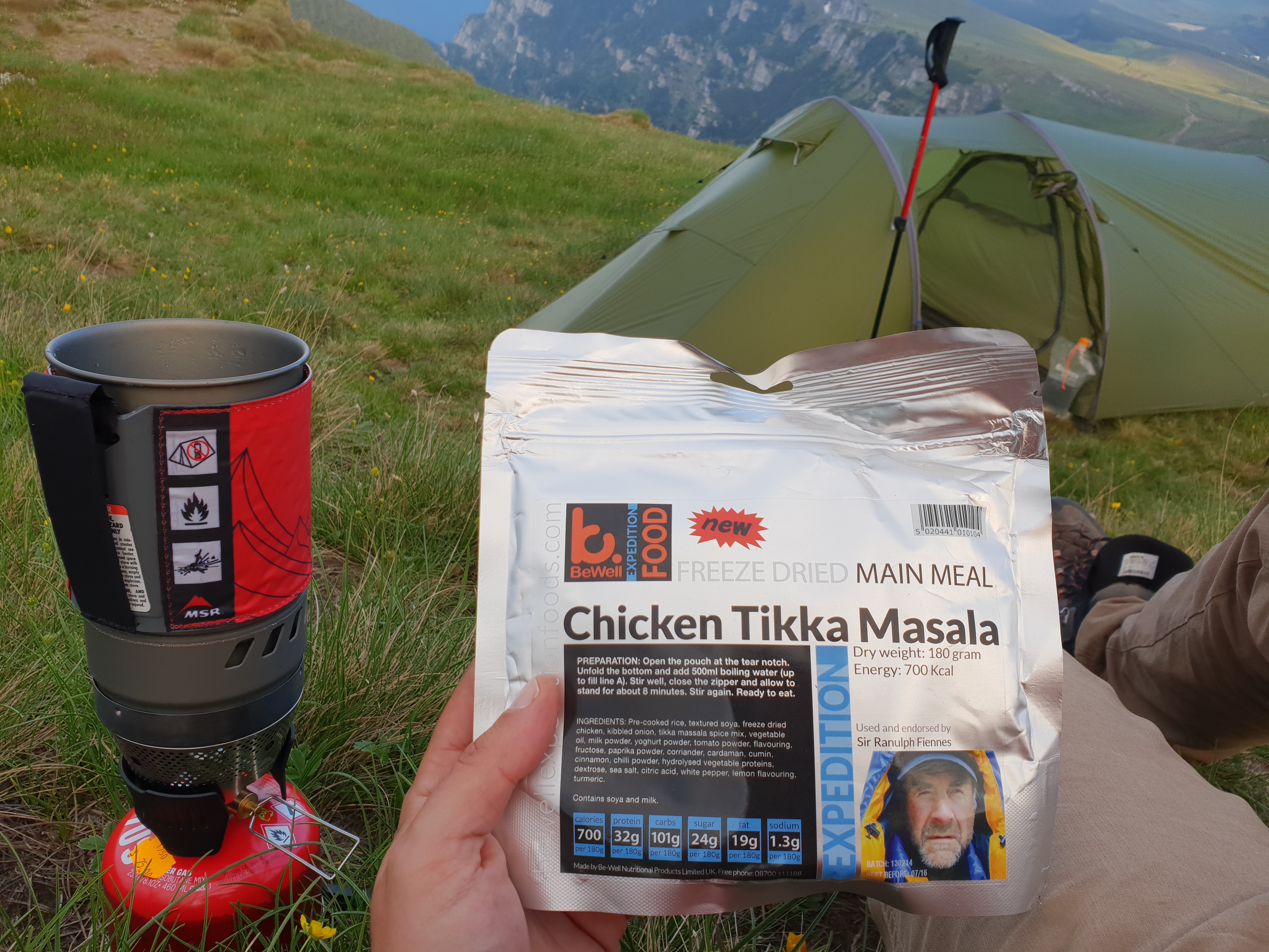 Hill-top dinner in Bucegi, Romania