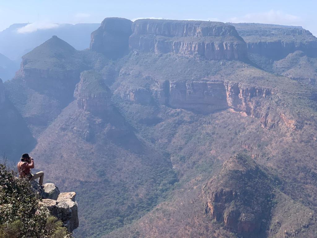 Canyon View with binoculars