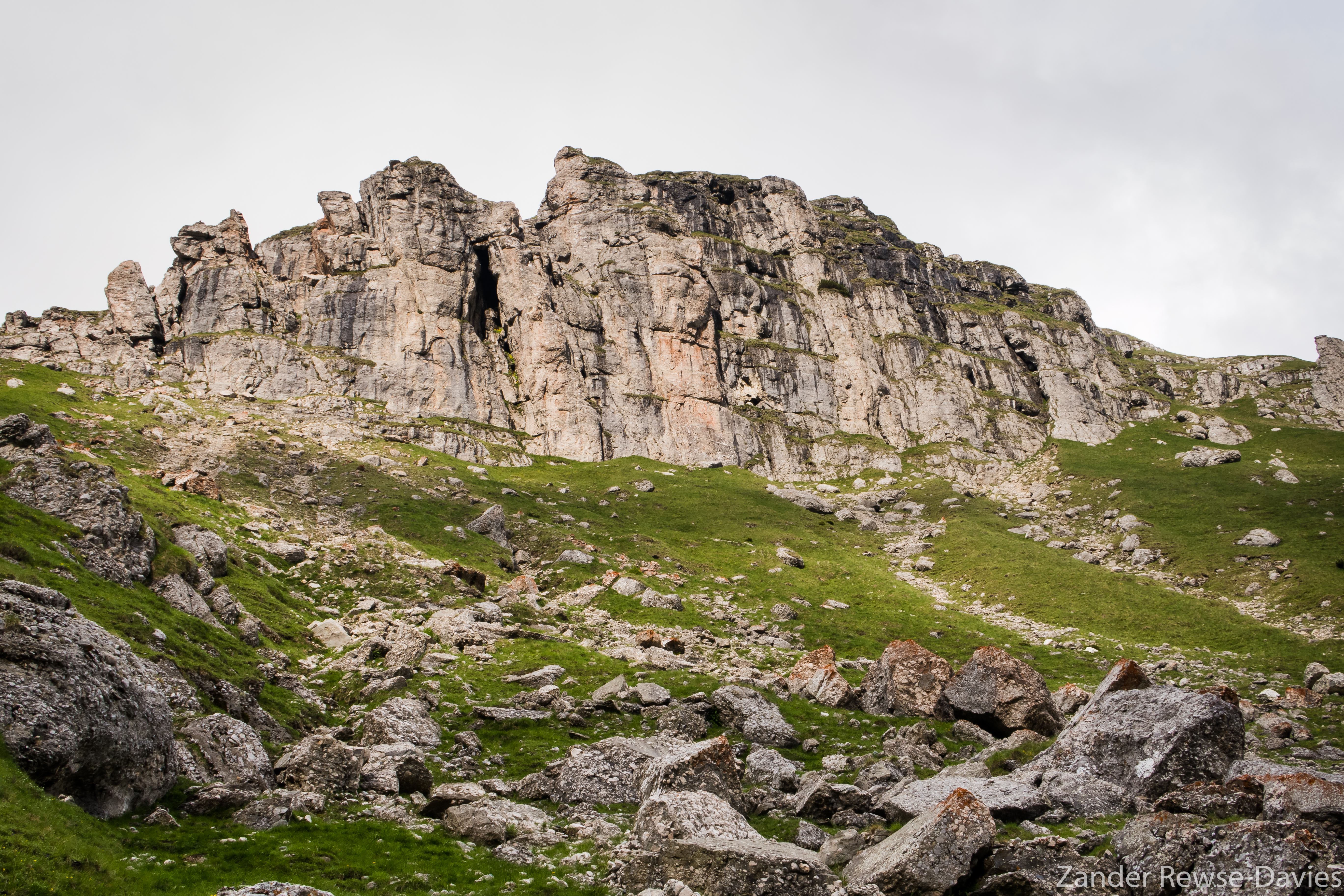Rock formation in Bucegi, Romania