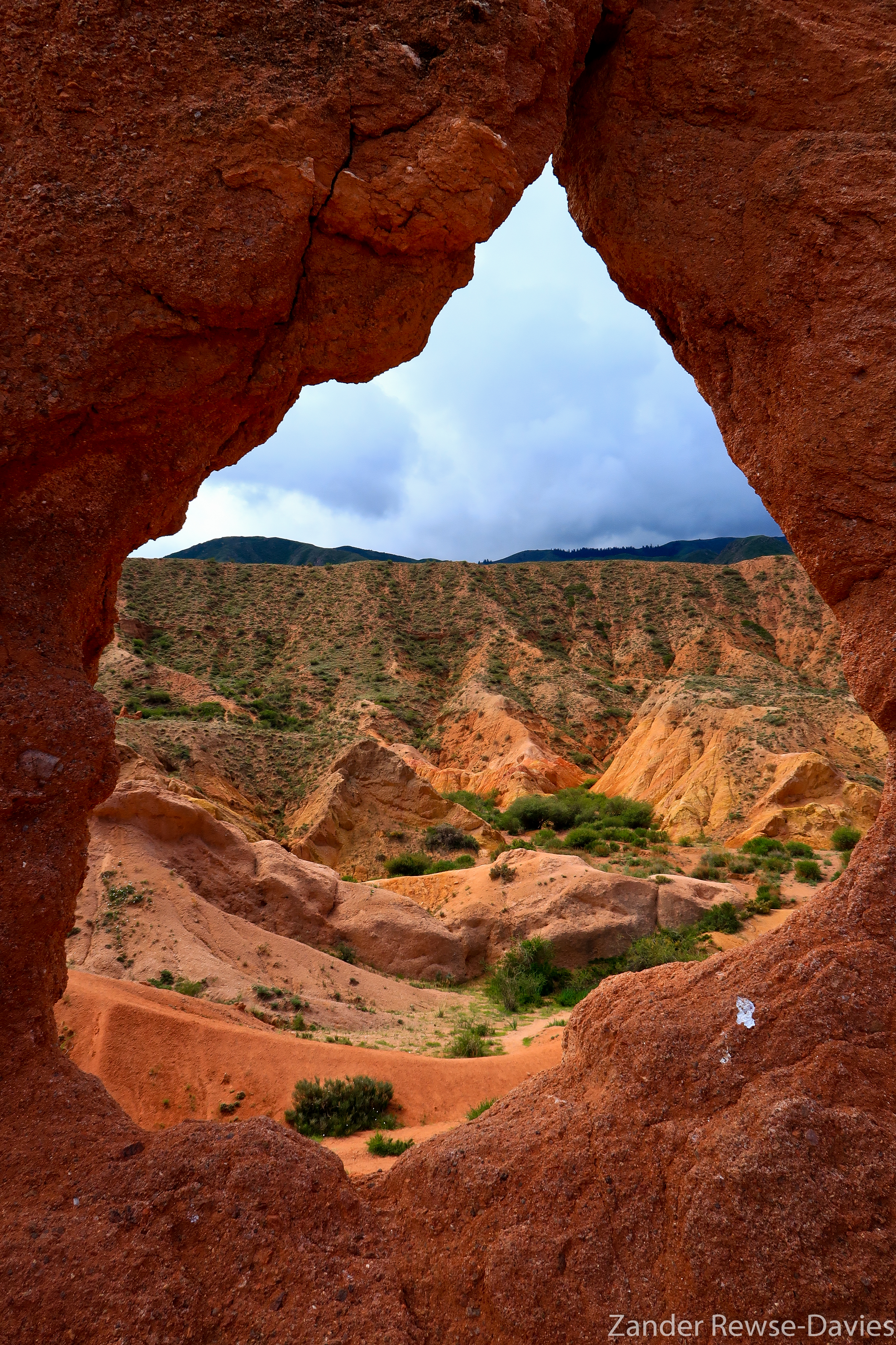 Rock window on the spine of Fairytale Canyon