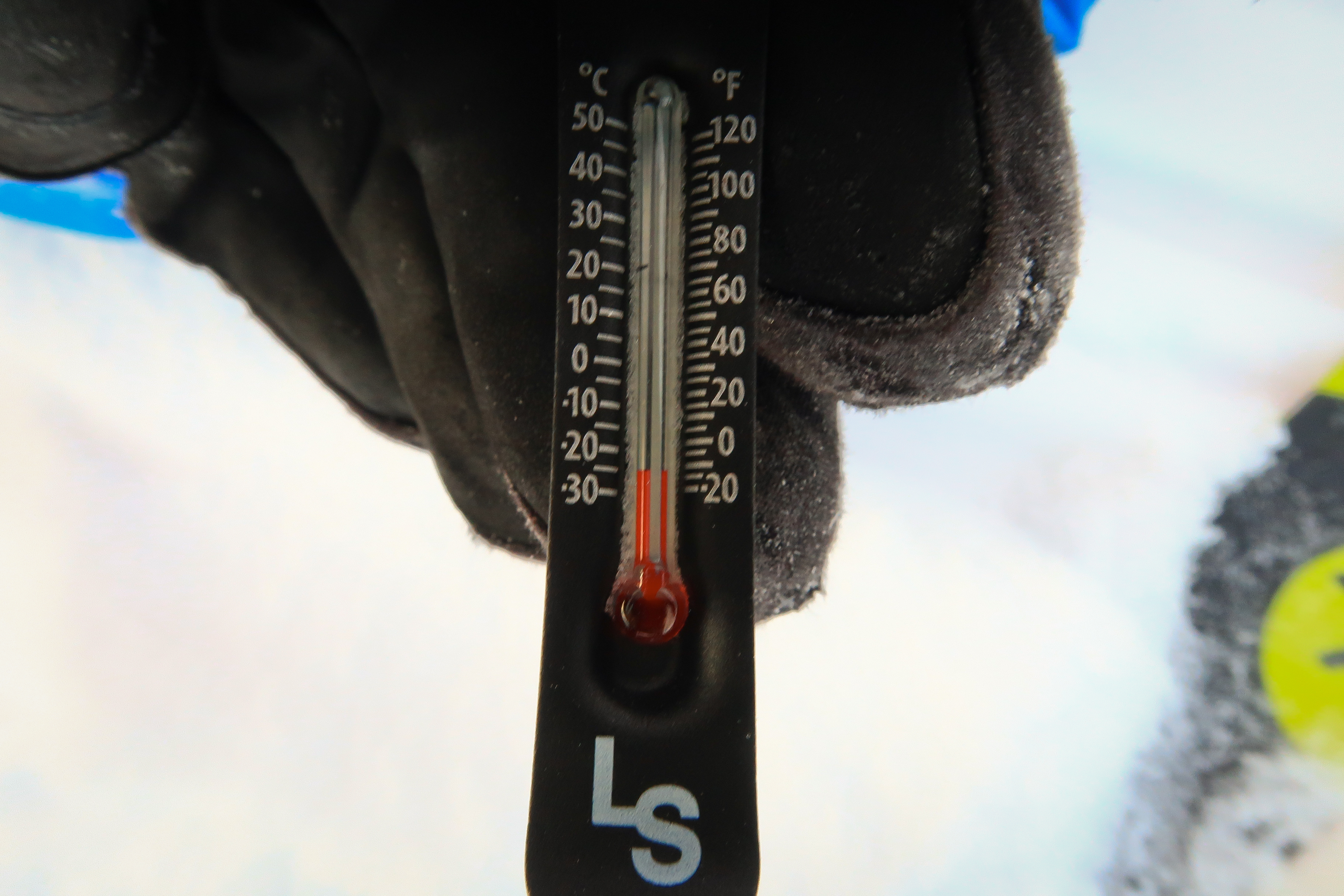 Skiing in cold temperatures, even in daytime